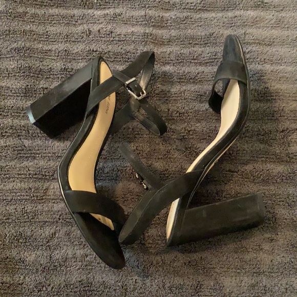 Strappy chunky black heels - Picture 5 of 6